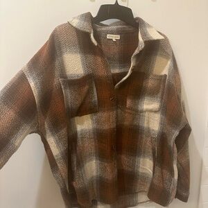Gilded Intent shacket. Medium weight